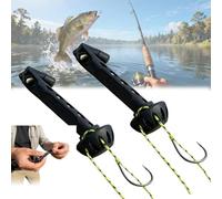 Fly Roost Magnetic Fly Threader, Flys Threader Fishing Anglers Tippet Threaders, Universal Knot Helper Knot Assist for Threading Hooks, Fish Accessory to Easily Rig Small Flies Tippet on Water (2PCS)