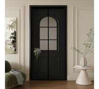 Fly Screen Door 112 x 201 cm Keep Pets Indoor, Allow Fresh Air Flow, Hands-Free Screen Doors with Magnets No-Drill Easy Installation for Living Room, Bedroom, Patio, Black