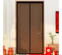 Fly Screen Door 120 x 244 cm Keep Pets Indoor, Hands-Free, Allow Fresh Air Flow Durable Mesh Curtains No-Drill Easy Installation for Bedroom, Living Room, Patio, Black