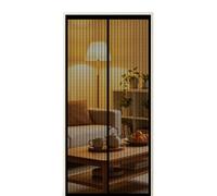Fly Screen Door 250 x 200 cm Self Sealing Powerful Magnets Auto-Close Insect Curtain with Powerful Magnets & Full Frame Magic Tape Suitable for Patio Doors Balcony Bedroom, Black
