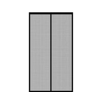 Fly Screen Door 50 x 250 cm Keep Bugs Out, Full Frame Magic Tape, Powerful Magnets, Self Sealing, No Drill Installation, Mosquito Door Screen for Balcony Bedroom Doors, Black