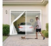 Fly Screen Door 70 x 180 cm Keep Bugs Out, Full Frame Magic Tape, Powerful Magnets, Self Sealing, No Drill Installation, Fly Nets for Doors for Patio Exterior Indoor Doors, White