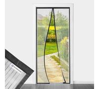 Fly Screen Door, 85 x 205 cm, design4door Fly Screen Balcony Door, Black, No Mosquitoes, Healthy Life