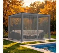 Fly Screen Door 98 x 232 cm Full Frame Magic Tape, Magnet Silent Closure, No Punching Screen Mesh Insect Protection Door No Gap Nets with Magnets for Front Back, Grey