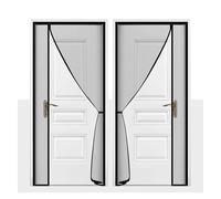 Fly Screen Door，Door Screen Curtain， Side Open Door Screen Mosquito Net Custom Size Curtain Fly Insect Anti-Mosquito Invisible Mesh for Summer Indoor(Width 88cm,High 200cm)