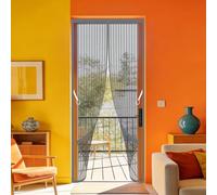 Fly Screen for Doors 80 x 246 cm Self Sealing Magnetic Fly Screen for Doors Keeping Out Flies Bug Suitable for Balcony, Terrace, Cellar, Bedroom and Sliding Room, Grey