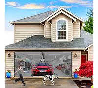 Fly Screen for Doors, 85 x 205 cm Magic Curtain Door Net Mesh Magnetic Fastening Mosquito Fly Insect Screen Guard, Magnetic Fibreglass Door Curtain Mesh Self-Seal【Black】