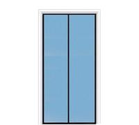 Fly Screen for Doors Custom Sizes, Magnetic Middle/Side Opening Screen Door Hand Free Curtain, Durable Fiberglass Anti Mosquito Mesh Net for Entrance, Porch, Room