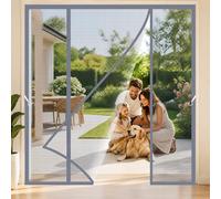 Fly Screen for Double Doors Grey 290x260cm Ideal for Rental Properties as it Leaves no Marks or Holes Summer Essential Every Home