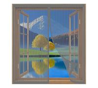 Fly Screen Mosquito Net 40 x 115 cm Easy Installation No Drilling Or Screwing Insect Protection Window Mosquito Net for Windows Nets to Keep Bugs Out, Grey