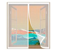 Fly Screen Mosquito Net 40 x 115 cm Easy Installation No Drilling Or Screwing Magnetic Flyscreen Net for Windows Nets to Keep Bugs Out, White