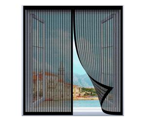 Fly Screen Mosquito Net 75 x 123 cm Easy Installation No Drilling Or Screwing Fly Screen Nets for Window for Windows Nets to Keep Bugs Out, Black
