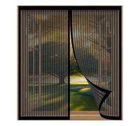 Fly Screen Mosquito Net 75 x 123 cm Easy Installation No Drilling Or Screwing Reinforced Anti-Tearing Insect Fly Mesh for Windows Nets to Keep Bugs Out, Black