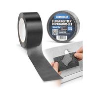Fly Screen Repair Kit 5 cm × 9 m - Self-Adhesive Fibreglass Repair Tape for Mosquito Net, Windows & Doors - Weatherproof UV Resistant - Fly Net Patches - Insect Protection Repair Tape
