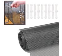 Fly Screen Sold by the Metre 150 x 200 cm, Cat-Proof Fibreglass Fly Screen, Grey, Can Be Cut to Size Insect Screen for Windows, Balcony Doors, Skylights