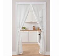 Fly Screens Doors 146 x 207 cm Frame Hook & Loop Hundreds of Sizes Duty Door Screen with Powerful Magnets Keeps Bugs Out Easy to Install Without Drilling, White