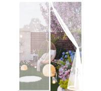 Fly Screens Doors 65 x 220 cm Powerful Magnets and Full Frame Magic Tape Cat Screen Door Hands Free No Drill Installation for Patio Bedroom Sliding Kitchen, White