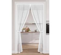 Fly Screens Doors 80 x 160 cm Frame Hook & Loop Hundreds of Sizes Fly Insect Screen Door with Powerful Magnets Keeps Bugs Out Easy to Install Without Drilling, White