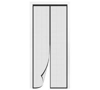 Fly Screens for Doors 101 x 196 cm Powerful Magnets Full Frame Magic Tape Insect Protection Door No Drill Installation Automatically Closes for Keeping Out Flies & Bug, Black