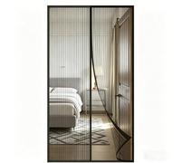 Fly Screens for Doors 101 x 204 cm Powerful Magnets Full Frame Magic Tape Insect Protection Door No Drill Installation Automatically Closes for Keeping Out Flies & Bug, Black