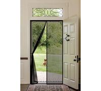 Fly Screens for Doors 102 x 169 cm Powerful Magnets, Keep Bugs Out, Automatically Closes, No Drill Installation, Anti Mosquito Mesh Fly, Nets Curtain Kid and Pet Friendly, Black