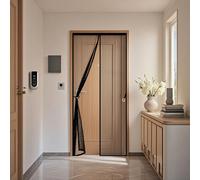 Fly Screens for Doors 105 x 195 cm Anti-Tearing Mosquito Door Net Keep Fly Bug Out Door Magnetic Screenfly Doors No-Drill Easy Installation for Balcony, Terrace, Cellar, Black