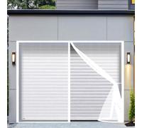 Fly Screens for Doors 126 x 315 cm Keep Insects Out Self-Sealing Powerful Magnets Flyscreen French Doors Easy to Install Without Drilling for Patio Bedroom Sliding Kitchen, White