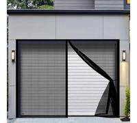 Fly Screens for Doors 126 x 315 cm Keep Insects Out Self-Sealing Powerful Magnets Flyscreen French Doors Easy to Install Without Drilling for Patio Bedroom Sliding Kitchen, Black