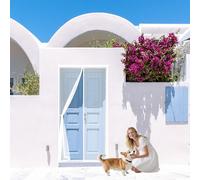 Fly Screens for Doors 200 x 290 cm Keep Insects Out No Gap No Drill Installation Fly Screens Doors Nets Easy to Install Without Drilling for Balcony Patio Bedroom, White