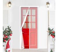 Fly Screens for Doors 200 x 290 cm Powerful Magnets Heavy Duty Self-Sealing Mesh Insect Protection Door Easy to Install Without Drilling for Balcony Patio Bedroom, White