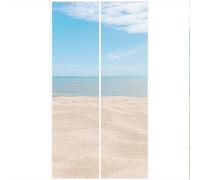 Fly Screens for Doors 220x265cm Patio Insect Door Screen Screen Mesh Curtain Keep Bugs Out Lets Fresh Air in Easy to Install Without Drilling White