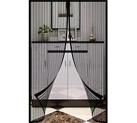 Fly Screens for Doors 31" x 70" Magnetic Screen Door with Lace and Powerful Magnets Seal, Durable Polyester Mesh, Full Frame Magic Tape, Heavy Duty Patio Insect Door Screen & Mosquito Screen