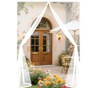 Fly Screens for Doors 65 x 175 cm Powerful Magnets and Full Frame Magic Tape Cat Screen Door Hands Free No Drill Installation for Patio Bedroom Sliding Kitchen, White