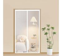 Fly Screens for Doors 69 x 224 cm Powerful Magnets and Magic Tape, No Drill Installation, Automatically Closes Keeps Bugs Out Anti Mosquito Mesh Curtain for Kitchen, White