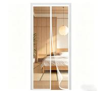 Fly Screens for Doors 72 x 180 cm Keep Bugs Out Lets Fresh Air in Door Fly Screen No Drill Installation Automatically Closes for Keeping Out Flies & Bug, White