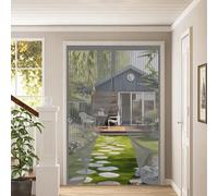 Fly Screens for Doors 83 x 192 cm Powerful Magnets, No Drill Installation, Automatically Closes, for Keeping Out Flies & Bug Flyscreen French Doors for Patio Bedroom, Grey