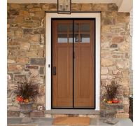 Fly Screens for Doors 94 x 226 cm Anti-Tearing Mosquito Door Net Keep Fly Bug Out Magnetic Door Screen with Powerful Magnets for Living Room, Bedroom, Patio, Black