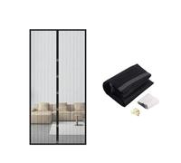 Fly Screens for Doors, Fly Screen Door,Door Screen Curtain, 4Color 5Sizes Magnetic Mosquito Net Summer Anti Bug Fly s Mesh Automatic Closing Kitchen Sticker Curtain(Black,90 x 210cm)