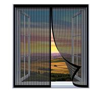 Fly Screens for Window 109 x 99 cm Easy Installation No Drilling Or Screwing Fly Screen Nets for Window for Windows Nets to Keep Bugs Out, Black