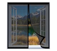 Fly Screens for Window Nets 75 x 123 cm Easy Installation No Drilling Or Screwing Fly Screen Net for Windows Nets to Keep Bugs Out, Black