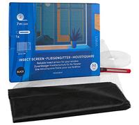 Fly Screens for Windows: 150x130cm Black Mosquito Net for Window - Insect Mesh Netting - Window Screen Protector Mosquito Nets for Windows LIVAIA, Mosquito net