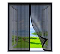 Fly Screens for Windows Magnetic 60 x 110 cm Easy Installation No Drilling Or Screwing Heavy Duty Door Screen for Windows Nets to Keep Bugs Out, Black