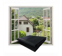 Fly Screens for Windows Net 1x3.5m Window Netting for Insects High Density Cuttable Washable Easy to Install Mosquito Window Screen Mesh Keep Flies, Mosquitoes, Bugs & Insects Out -Black