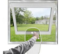 Fly Screens for Windows - Window Nets to Keep Bugs Out Fine Mesh - Custom Size Window Fly Screen with Zipper Opening, Window Mesh Insect Screen - Cat Window Guard