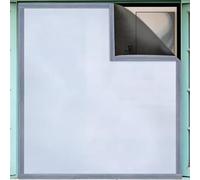 Fly Screens Window Mesh, Window Screen Nets, Privacy Screen, Self-Adhesive Curtain for Pet, Garage, Warehouse, Farm(150x150cm)