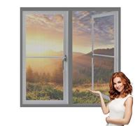 Fly Screens Windows 105 x 180 cm Prevents Insects Flies Mosquitoes from Entering The Room Fly Screen for Window Custom Size for Windows Doors and Patio Screens, Grey