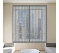 Fly Screens Windows 150 x 90 cm Selfadhesive Tape Window Nets to Keep Bugs Out Fine Mesh Design Prevents Tiny Insects from Entering for Windows Doors and Patio Screens, Grey