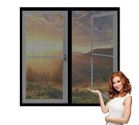 Fly Screens Windows 170 x 110 cm Prevents Insects Flies Mosquitoes from Entering The Room Fly Screen for Window Custom Size for Windows Doors and Patio Screens, Black