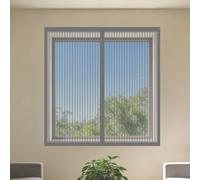Fly Screens Windows 170 x 180 cm with Selfadhesive Adjustable DIY Window Fly Screen Easy Installation for Window, Bedroom, Living Room, Kitchen Patio, Grey