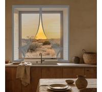 Fly Screens Windows 50 x 60 cm Keep Fly Mosquito Out Selfadhesive Insect Mesh Curtain Excellent Ventilation While Blocking Bugs for Windows Doors and Patio Screens, Grey